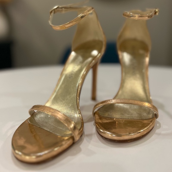 Stuart Weitzman 3.5 rose gold stilettos. Great condition - Picture 2 of 5